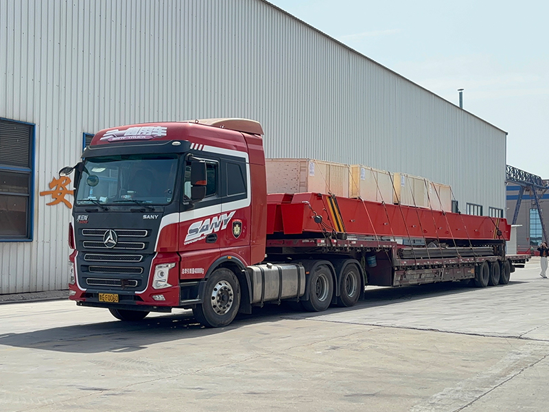 歐式電動(dòng)單梁 HD10t-16.5m  制作完成 裝車(chē)發(fā)出